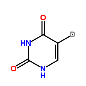 5-(<Sup>2</sup>h<sub>3</sub>)methyl-2,4(1h,3h)-pyrimidinedione Structure,68941-98-0Structure