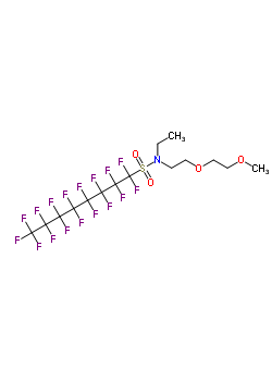 Poly(ethylene glycol) 2-(ethyl((heptadecafluorooctyl)sulfonyl)amino)ethyl ether Structure,68958-61-2Structure