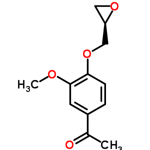 1-[3-mEthoxy-4-(oxiran-2-ylmethoxy)phenyl]ethanone Structure,69114-02-9Structure