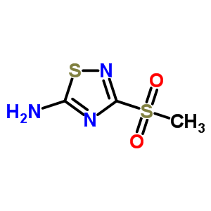 3-Methylsulfonyl-1,2,4-thiadiazol-5-amine Structure,6913-19-5Structure