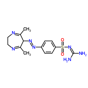 2-[4-[(5,7-Dimethyl-3,6-dihydro-2h-1,4-diazepin-6-yl)diazenyl]phenyl]sulfonylguanidine Structure,69147-33-7Structure