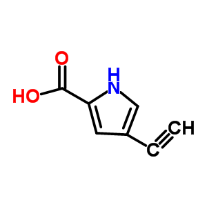 (9ci)-4-乙炔-1H-吡咯-2-羧酸结构式_69151-83-3结构式