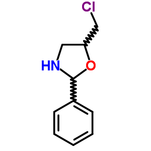 Oxazolidine, 5-(chloromethyl)-2-phenyl-(9ci) Structure,69157-36-4Structure