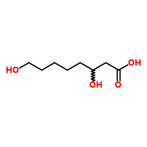 Octanoic acid,3,8-dihydroxy- Structure,692-15-9Structure