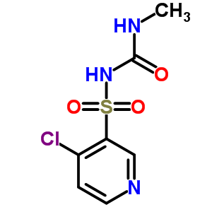 4-氯-N-[(甲基氨基)羰基]-3-吡啶磺酰胺结构式_69300-02-3结构式