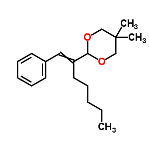 5,5-Dimethyl-2-(1-phenylhept-1-en-2-yl)-1,3-dioxane Structure,6937-39-9Structure