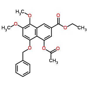 4-(乙酰基氧基)-7,8-二甲氧基-5-(苯基甲氧基)-2-萘羧酸乙酯结构式_693784-40-6结构式