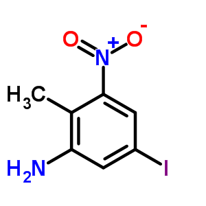 5-Iodo-2-methyl-3-nitro-aniline Structure,6942-35-4Structure