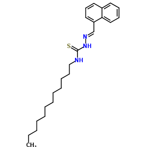 Hydrazinecarbothioamide,n-dodecyl-2-(1-naphthalenylmethylene)- Structure,6942-51-4Structure