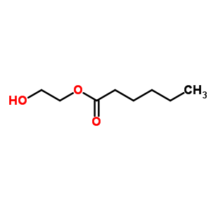 己酸,2-羟基乙酯结构式_6946-90-3结构式