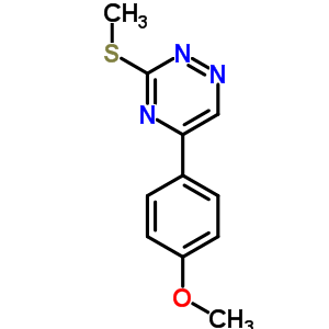 5-(4-Methoxyphenyl)-3-(methylthio)-1,2,4-triazine Structure,69466-83-7Structure