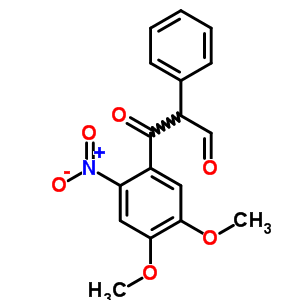 Benzenepropanal,4,5-dimethoxy-2-nitro-b-oxo-a-phenyl- Structure,69511-74-6Structure