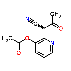 a-乙酰基-3-(乙酰基氧基)-2-吡啶乙腈结构式_69539-62-4结构式