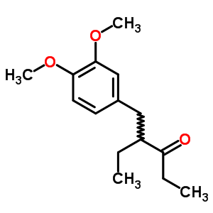 3-Hexanone,4-[(3,4-dimethoxyphenyl)methyl]- Structure,6955-41-5Structure