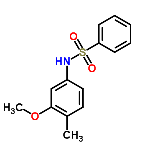 Benzenesulfonamide, n-(3-methoxy-4-methylphenyl)- Structure,6955-46-0Structure