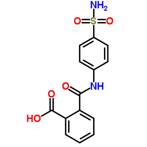 Benzoic acid,2-[[[4-(aminosulfonyl)phenyl]amino]carbonyl]- Structure,6955-49-3Structure