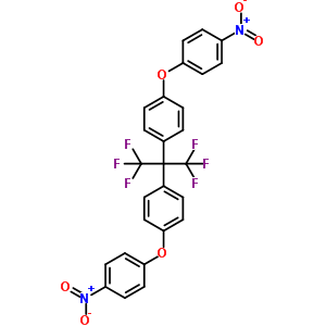 2,2-双[4-(4-硝基苯氧基)苯基]六氟丙烷结构式_69563-87-7结构式