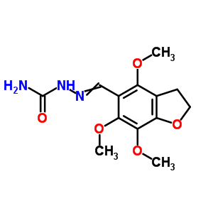 Hydrazinecarboxamide,2-[(2,3-dihydro-4,6,7-trimethoxy-5-benzofuranyl)methylene]- Structure,6960-60-7Structure