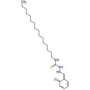 n-十六基-2-[(2-羟基苯基)亚甲基]-肼硫代甲酰胺结构式_6962-68-1结构式