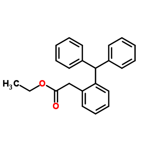 Benzeneacetic acid,2-(diphenylmethyl)-, ethyl ester Structure,6962-90-9Structure