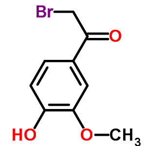 2-Bromo-1-(4-hydroxy-3-methoxyphenyl)ethanone Structure,69638-06-8Structure