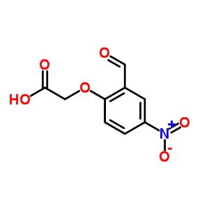 2-(2-Formyl-4-nitrophenoxy)acetic acid Structure,6965-69-1Structure