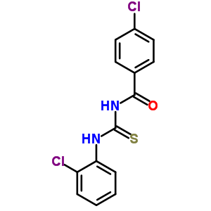 Benzamide,4-chloro-n-[[(2-chlorophenyl)amino]thioxomethyl]- Structure,69677-55-0Structure