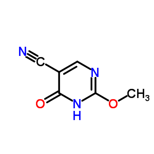 1,6-二氢-2-甲氧基-6-氧代-5-嘧啶甲腈结构式_6971-62-6结构式