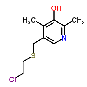 5-(2-Chloroethylsulfanylmethyl)-2,4-dimethyl-pyridin-3-ol Structure,6971-66-0Structure