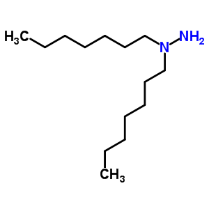 1,1-二庚基-肼结构式_6971-83-1结构式