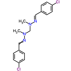 4-Chlorobenzaldehyde ((2-(4-chlorobenzylidene)-1-methylhydrazino)methyl)(methyl)hydrazone Structure,6971-99-9Structure