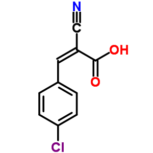 Cinnamic acid, p-chloro-.alpha.-cyano- Structure,69727-07-7Structure