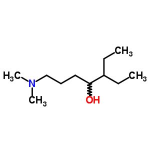 4-Heptanol, 1-(dimethylamino)-5-ethyl- Structure,69727-20-4Structure