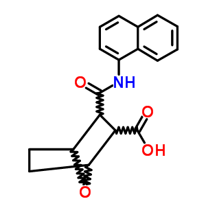 7-Oxabicyclo[2.2.1]heptane-2-carboxylic acid, 3-(1-naphthylcarbamoyl)- Structure,69727-37-3Structure