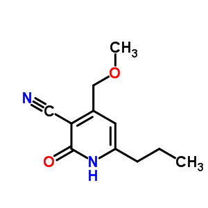 3-Pyridinecarbonitrile,1,2-dihydro-4-(methoxymethyl)-2-oxo-6-propyl- Structure,6974-13-6Structure