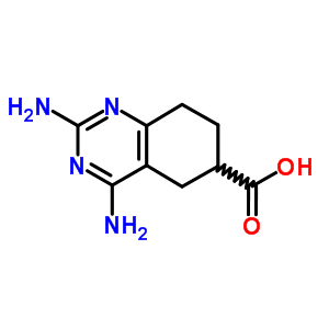 2,4-Diamino-5,6,7,8-tetrahydro-6-quinazolinecarboxylic acid Structure,6974-25-0Structure