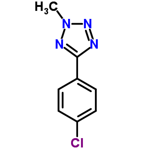 2H-tetrazole,5-(4-chlorophenyl)-2-methyl- Structure,69746-35-6Structure