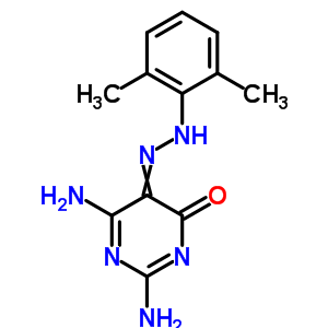 4(3H)-pyrimidinone,2,6-diamino-5-[2-(2,6-dimethylphenyl)diazenyl]- Structure,6979-63-1Structure