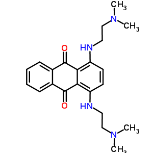 1,4-双[[2-(二甲基氨基)乙基]氨基]-9,10-蒽二酮结构式_69895-68-7结构式