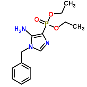 3-Benzyl-5-diethoxyphosphoryl-imidazol-4-amine Structure,69907-49-9Structure