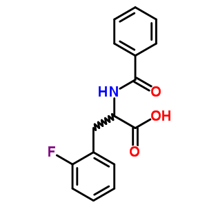 2-Benzamido-3-(2-fluorophenyl)propanoic acid Structure,69935-08-6Structure