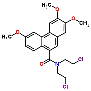 9-Phenanthrenecarboxamide,n,n-bis(2-chloroethyl)-2,3,6-trimethoxy- Structure,69966-70-7Structure