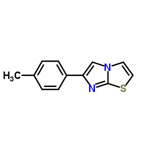 6-(4-甲基苯基)-咪唑并[2,1-b]噻唑结构式_7008-64-2结构式