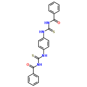 P-phenylene-bis-1,1-(3-benzoyl-2-thiourea) Structure,70110-39-3Structure