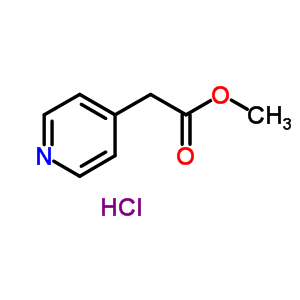 4-吡啶乙酸甲酯盐酸盐结构式_70199-68-7结构式