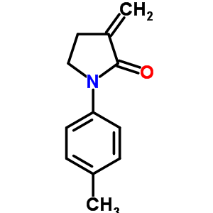 3-亚甲基-1-(4-甲基苯基)-2-吡咯烷酮结构式_70259-97-1结构式