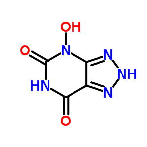 7H-1,2,3-triazolo[4,5-d]pyrimidin-7-one,3,4,5,6-tetrahydro-5-hydroxy-, 4-oxide Structure,703-40-2Structure