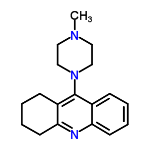 Acridine, 1,2,3,4-tetrahydro-9-(4-methyl-1-piperazinyl)- Structure,7032-38-4Structure