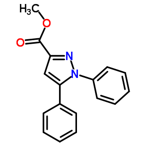 Methyl 1,5-diphenyl-1h-pyrazole-3-carboxylate Structure,70375-79-0Structure