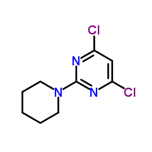 4,6-Dichloro-2-(piperidin-1-yl)pyrimidine Structure,7038-67-7Structure